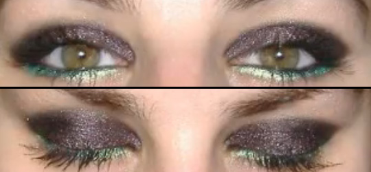best eye makeup for green eyes. Kim Kardashian#39;s Smokey Eyes
