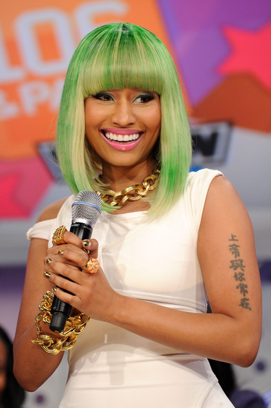 mid length bob hairstyles. Nicki Minaj Mid-Length Bob