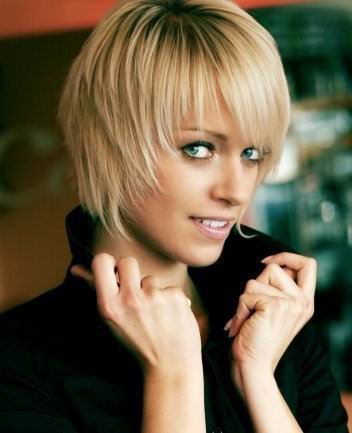 bob hairstyles with bangs. Blonde Bob Hairstyle