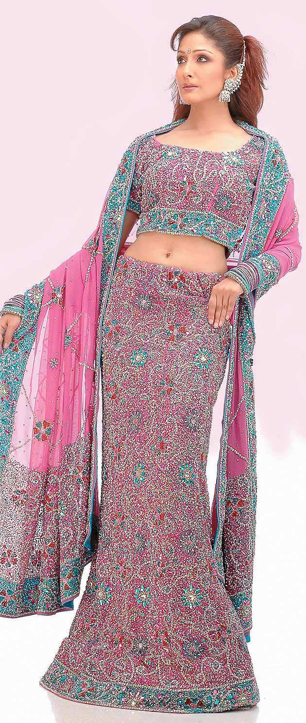 bridal suits with heavy dupatta