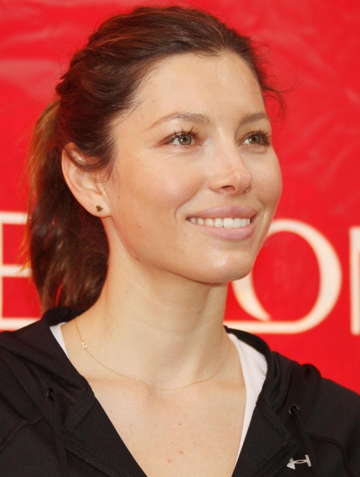 jessica biel hairstyle. Jessica Biel Ponytail