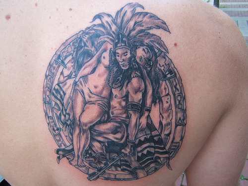 warriors tattoo. aztec warriors tattoos.