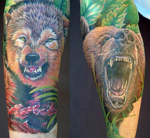 bear Tattoos, Designs, Pictures, and Ideas