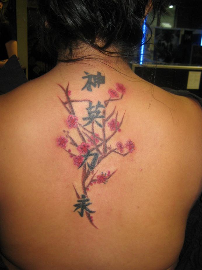 flower back tattoo. Best Asian Tattoo Design