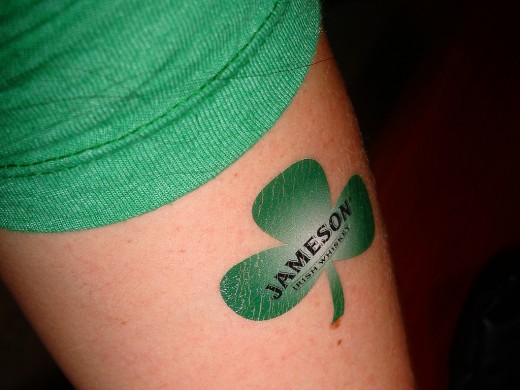 shamrock tattoo designs. Best Clover Tattoo Design