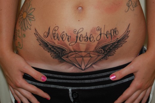 tattoo on belly after pregnancy. Best Stomach Tattoo