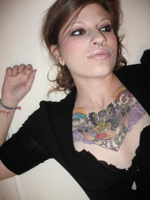 tattoos on females chest. Chest Tattoo Designs for Young