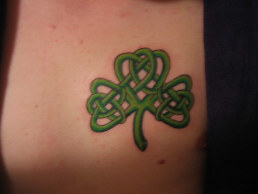 four leaf clover tattoo designs. Cool Clover Tattoo Design