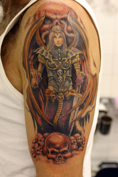 demon tattoo designs. Demon Tattoo on Arm