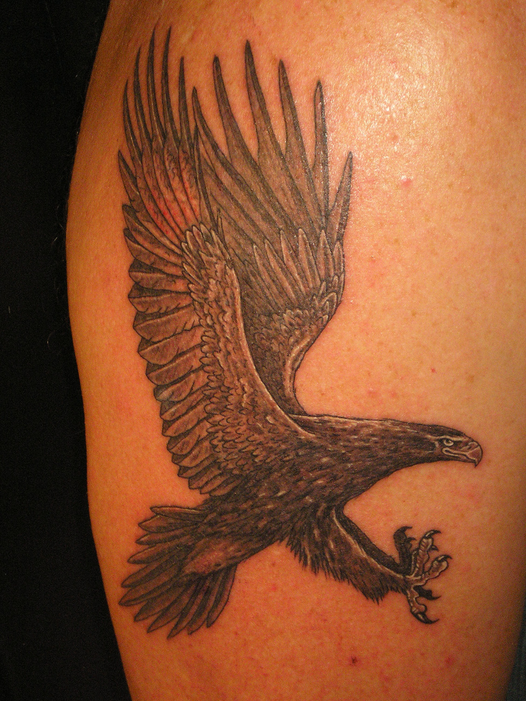 Girl Eagle Tattoo