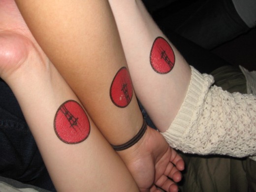 friendship tattoos. hot friendship tattoos on foot