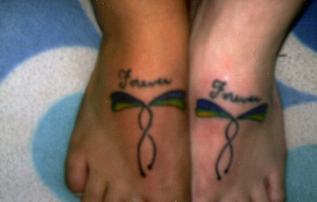 friendship tattoos. Friendship Tattoo on Feet