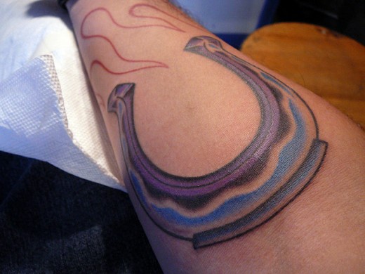 horse shoe tattoo. Horseshoe Tattoo