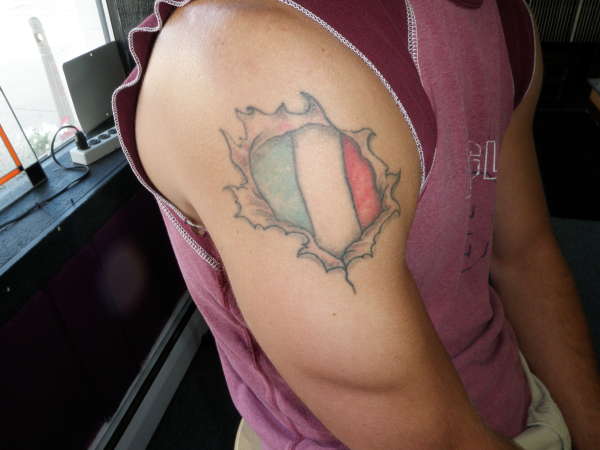 Italian Flag Tattoo Design puerto rico flag tattoo. Italian Flag Tattoo Design