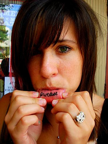 Lip Tattoo for Girl