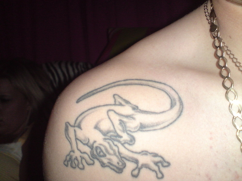 tribal lizard tattoos. Lizard Tattoo Design for 2011