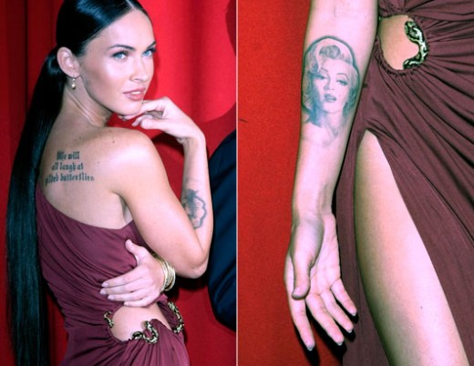 megan fox tattoos new. 2010 Megan Fox got a new