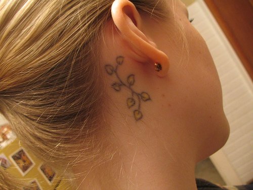 Tattoo Designs For Women On Neck. Neck Tattoo Designs For Girls: