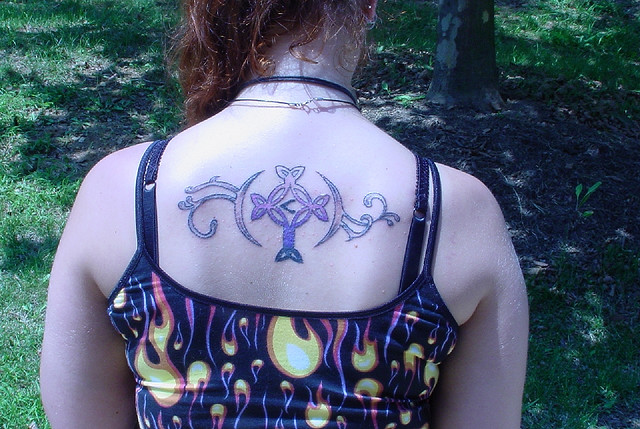 full back tattoos women. Upper Back Tattoo for Women