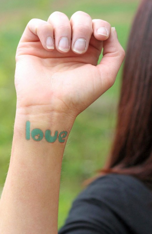 cute tattoo sayings for girls. Cute Wrist Tattoo Design