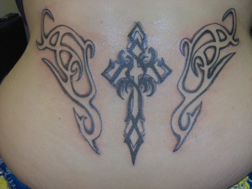 Tribal Heart Tattoos Lower Back. lower back tattoo ideas for