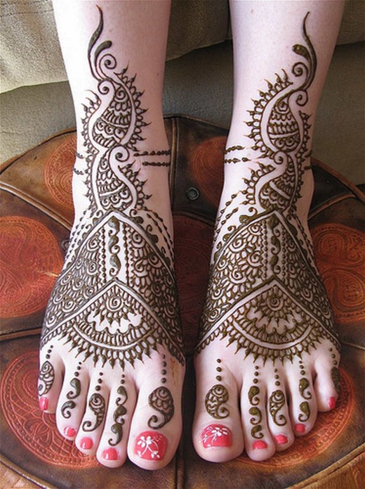 bridal henna designs 2011. Bridal Feet Mehndi Design for 2011