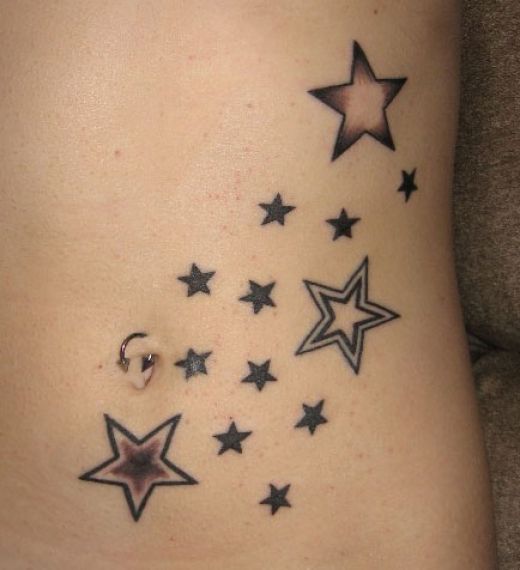 cute tattoo design. Cute Star Tattoo Design