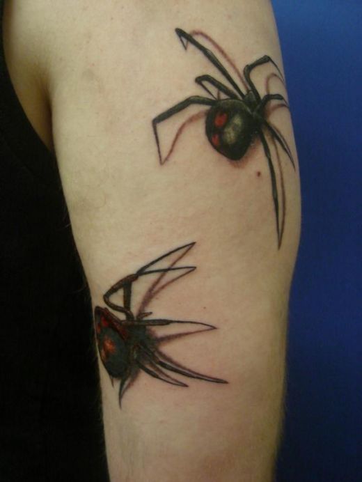 full arm tattoo designs. Girls Spider Tattoo Designs