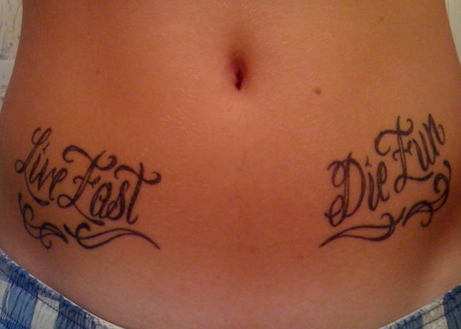 star tattoos for women on stomach. You are here: Home » Girls Lower Stomach Tattoo Design for 2011