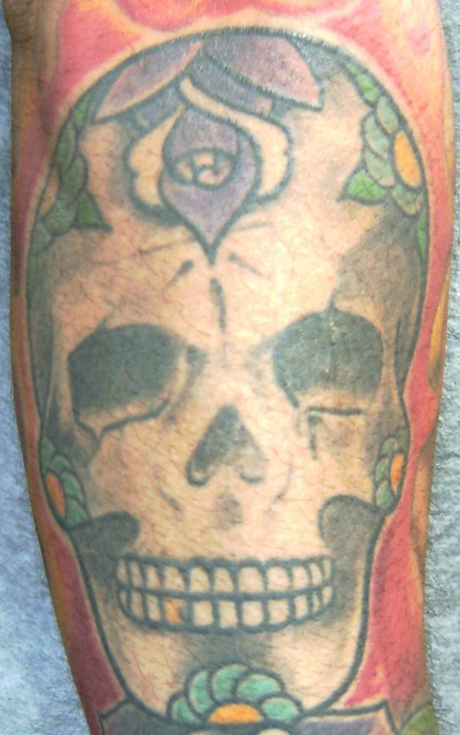 skull tattoo for girls. Girls Skull Tattoo Design on