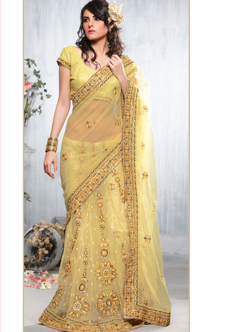 Golden Saree