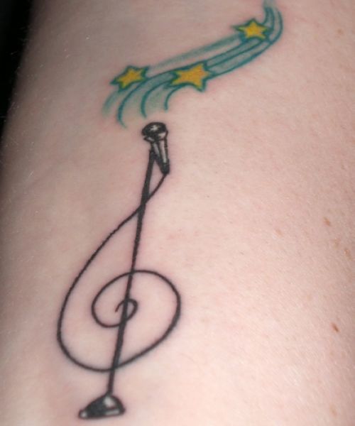 Fantasy Music Tattoo Designs