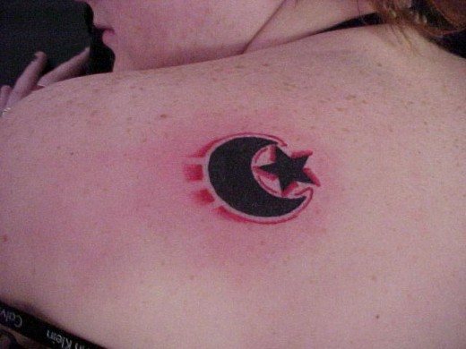 moon tattoo designs. Moon Tattoo Design for College