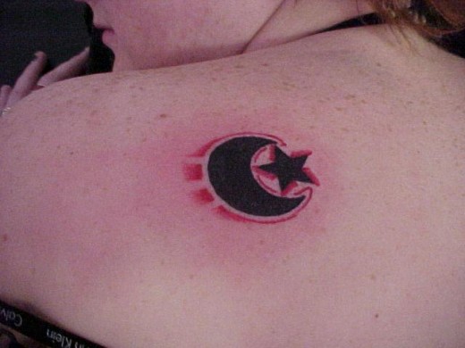 sweet tattoo designs. Sweet Moon Tattoo Design on