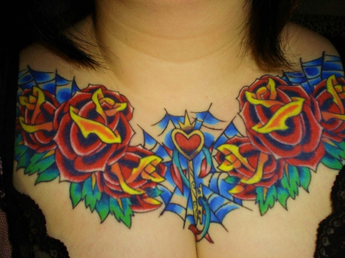 Delicate Women Rose Tattoo