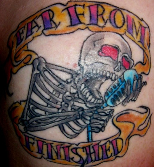 skeleton tattoo. Skeleton Tattoo Design for Men