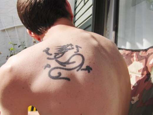 Upper Back Tribal Tattoo for Upper Back Tattoos Guys. Upper Back Tribal Tattoo for