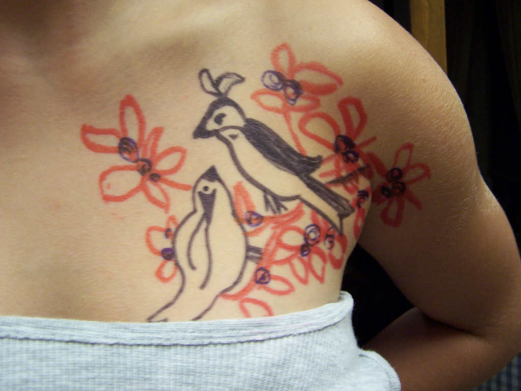 Beautiful Chest Piece Tattoo Designs For Girls Best Tattoo Design on