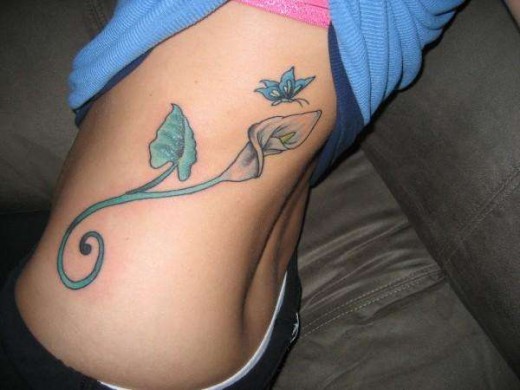 tattoo quotes for girls on side. tattoos for girls on side quotes. Cute Girls Side Tattoo New Style for 2011
