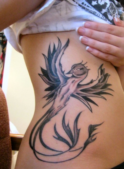 tattoo on girls side. Girls Side Tattoo Ideas for
