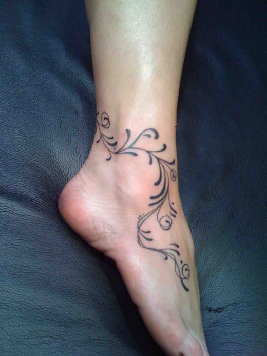 cute tattoos on your foot. Cute Foot Tattoo Design