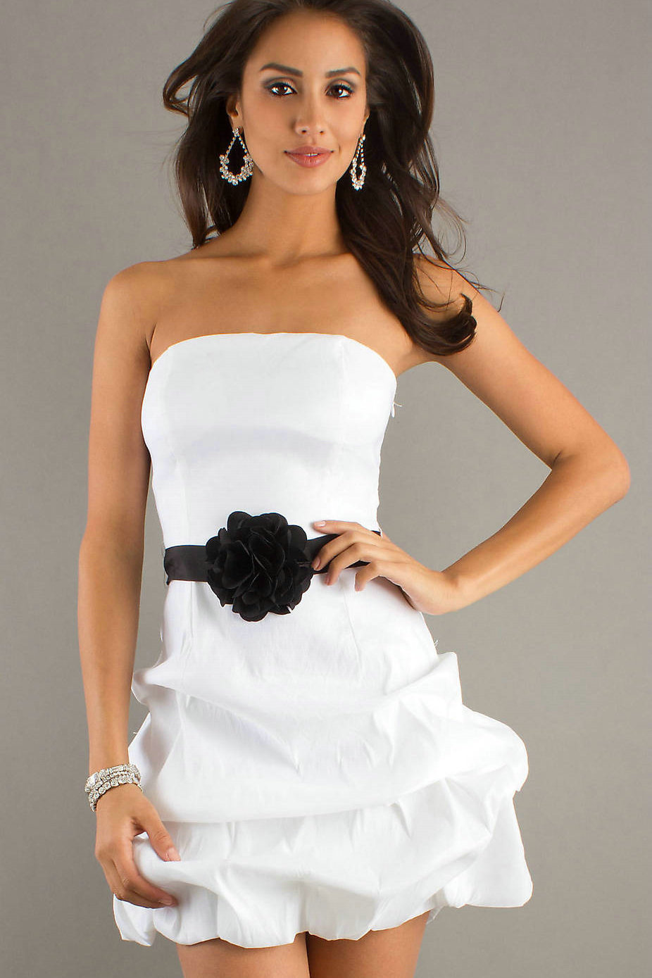20 Gorgeous Graduation Dresses for 2012 Short Strapless White