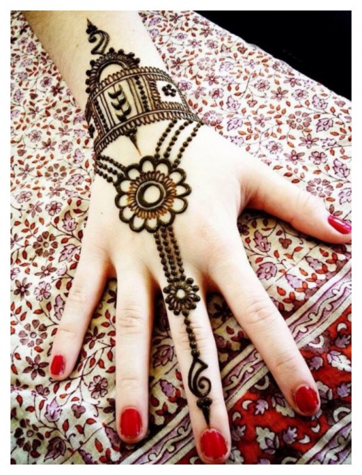 Easy Hand Mehndi Design for Girls 2016
