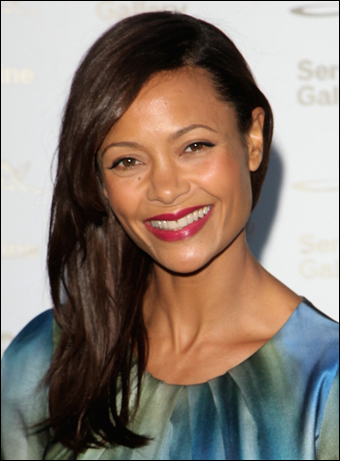 Thandie Newton's Side Parted Long Hairstyle - YusraBlog.com