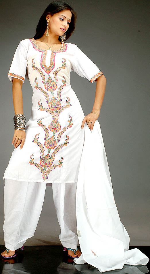 White Salwar Suits Designs: Latest Charming Dresses Collection