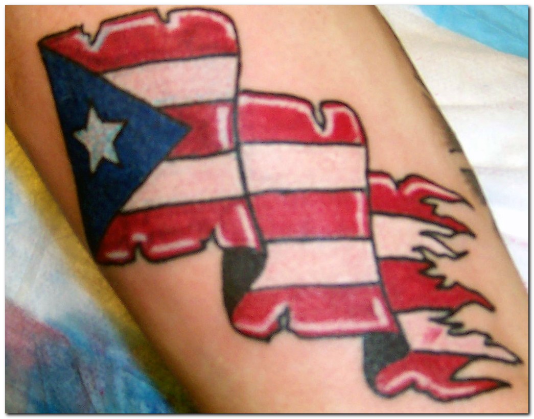 Beautiful Examples of Flag Tattoo Designs