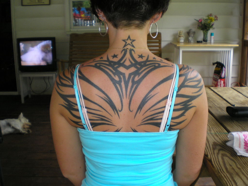 Upper Back Tattoo Ideas For Girls Beauty