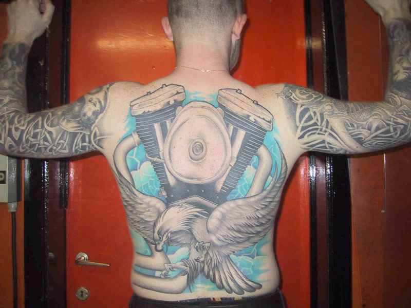 Cool Biker Tattoo Ideas For Men - YusraBlog.com