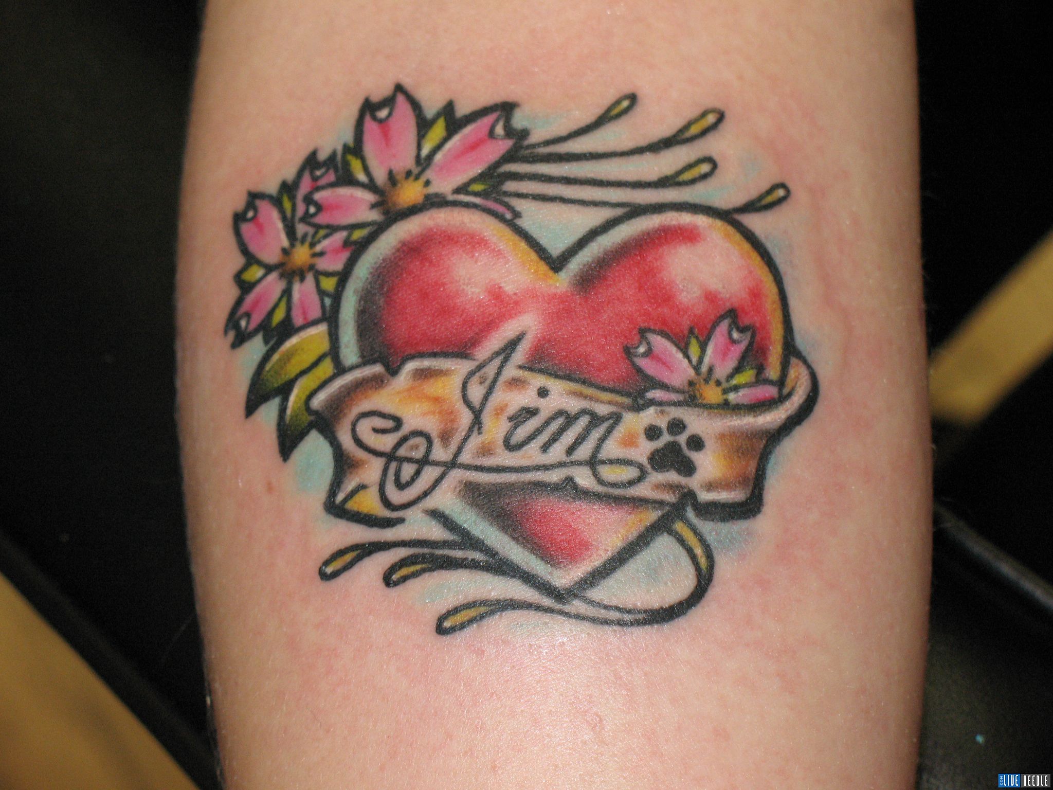 Love Heart Tattoo Design - YusraBlog.com