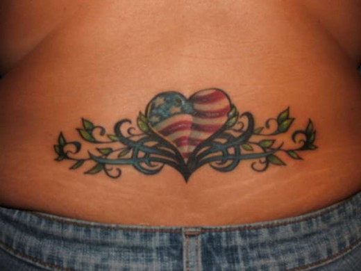 lower back patriotic tattoos